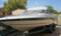 Great Boat 19 foot 5.0 Mericruiser Engine, brand new tires on trailer, this boat runs great, lots of storage, rides 8 people very wide inside, 40 gal. fuel tank, bilge pump, ski platform. Great boat for the summer fun