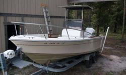 Great ride, stable and dry. This hull is in excellent condition, and has never been bottom painted. Transom, floors and hatches are solid.