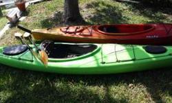 2 Touring Kayaks for Sale- Pair $1500 or each for $800
Green Xwave Touring - $800
-double storage
-paddle and jacket included
Red Necky Santa Cruz touring- $800
-attached rudder system
-paddle and jacket included
Call for details or email (click to