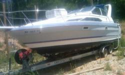 I have a 1989 Bayliner Cabin Cruiser with a 460 Cobra Motor it comes with the 2002 Continental trailer shown in the pictures. The only flaw to this boat is the interior which is not horrible but it could be better. Feel free to ask any questions and if