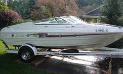 1998 Mariah Shabah 18 ft. 4.3 Mercruiser Engine (approx. 250 hours) Jensen AM/FM Stereo Anchor Batteries Bumpers, and More Custom Matching Chariot Trailer has spare tires and chrome reverse wheels Tuned Up, winterized and on blocks from previous year