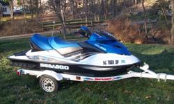 2009 Sea-Doo GTX 155 with only 51 hours.
Runs great and serviced according to the manual.
Will go 58 mph according to GPS.
Engine is clean and hull is in excellent shape.
Boat does not take on any water.
Bought new in spring 2010 from dealer.
Includes