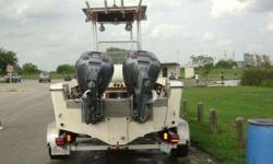 twin 130 horsepower Yamaha engines, brand new aluminum tandem trailer call 210-260-2495Listing originally posted at http