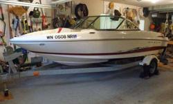 This sport boat is in excellent condition. Its 3.0L Mercruiser I/O has very low hours. Included is full pull-up carpeting, bow cover, cockpit cover, tonneau, depth finder and trailer. The boat has been garage kept since its purchase.