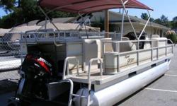 2003 Crest Pontoon with Mercury 60Hp Bigfoot engine. Engine was just rebuilt and this boat runs great - very clean and can be used for please or fishing. 4 Gate and 2 seats up front! NO
