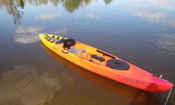 Have a Necky "Vector" fourteen sit on top kayak, Sunrise color, this is 1 of the best recreational sit on top kayaks around,as it sits like a sit inside kayak, has front hatch, large tankwell at back, just a joy to paddle, and is very stable, kayak was