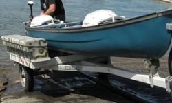 Coleman 16' Scanoe with canoe trailer, Minnkota Endura 30 electric trolling motor, two seats, nice fishing / hunting boat.