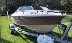 17 FT. SPORTCRAFT-SPORTSMAN--DEEP VEE--RUNABOUT-FISHERMAN---Mercruiser inbord-outboard--gas saver 4 cyl. motor -140-hp newer battery==new spark plugs- coil=ect. runs perfect--stearn drive needs adjustment--togo in gear--has bimini top---exlent galvaized