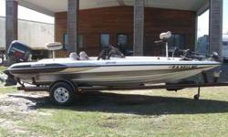 2000 Triton TR-20 2000 Triton TR-20 Bass Boat powered by a Johnson 150 Ficht Faststrike outboard motor with stainless propeller. Electronics and Nav equipment includes