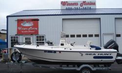 Great little boat powered by Evinrude 115hp. Also has Minn Kota Trolling motor.
