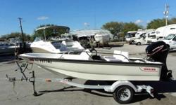 2005 Boston Whaler Sport 2005 Boston Whaler 13 Sport. Powered with a single Mercury 40 4 stroke with approx. 38 hours. Compression is 160, 165, 170. Equipped with a marine trailer, Hummingbird fish finder, seat cushions (aftermarket) for captain and mate,