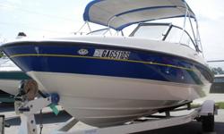 Up for sale is a super clean little 19 foot Bayliner 185. This little boat looks awesome and runs like a top. Here is an opportunity to buy a great boat that will provide years of family fun for a small investment. It comes with a bimini top for sun