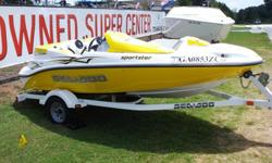 Really clean 2005 Seadoo Sportster 4tec jet boat for sale! This little boat looks fantastic inside and out. It has been inspected by a Master technician and passed with flying colors. I comes with a factory Seadoo trailer, cover, CD stereo and the 1500cc