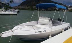 2002 Pro-Line 19 Sport - $13000 ? OBO -Center console power boat. 115 hp Mercury 2-stroke outboard motor. Includes Raymarine navigation, new radio, new swim ladder, bimini top. fishing gear, inflatable and ropes for towing/skiing, seven life vests, fire