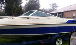 1987 WellCraft Runabout 19ft Fiberglass. The boat has an Inboard straight 6 mIRC everything's fully functional. We started repairs on the cubby cabin but never completed them. You can sleep up to 4 people in there. The boat needs some TLC but other than