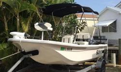 mint 2008 Carolina skiff jvx with 60hp Yamaha four stroke, minn kota 70lb thrust 24v trolling motorevery thing in excellent conditiongood trailer includedfish finder, bimini top, duel live wells with pumphas bracket for swim platform, but platform is