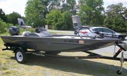 This is a great boat, needs nothing, just add water and head out fishing. Fishfinder, Minn Kota trolling motor, 50HP Yamaha and trailer with detachable tongue. Fall is the best time for fishing! So get out there and have a great time.CALL NOW!