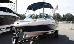Ultra clean, pretty much like new 2010 Sea ray 175 Sport Bowrider with ONLY 31 HOURS!! That's right, 31 HOURS on a 2010 model. The boat looks like new inside and out and comes with the factory Sea Ray trailer with swing away tongue, bimini top, CD stereo,