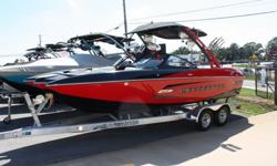 This 2015 Malibu 22MXZ Wakesetter wakeboard and wakesurf boat is loaded with every option imaginable!! It is awesome condition inside and out. It is being sold as "new" since it has never been sold, titled or registered. It comes complete with FULL, new