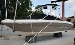 Virtually like new 2005 Sea Ray 220 Signature Select Bowrider for sale. This boat looks amazing inside and out. The gelcoat looks new, the carpet looks new, the upholstery looks new, the covers look new and it is LOADED with nearly every option available