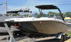 Absolutely gorgeous 2013 Cobalt 26SD WSS for sale loaded to the gills with nearly every option available and only 60 HOURS!!!! This boat is the WSS series that comes with a factory easy fold down wake tower, swivel board racks, tower bimini top, killer