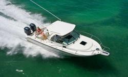 IMAGES ARE FACTORY BROCHURE PICTURES. THIS STOCK # FEATURES FULL HULL COLOR WHITE WITH BLACK / PLATINUM BOOT STRIPE,RIVIERA NAVY INTERIOR ADDED OPTIONS ARE RAYMARINE C90 WIDESCREEN PACKAGE, BLACK SIDE CURTAINS AND BLACK HARDTOP CONNECTOR. Stock ID