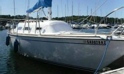 Everything on this 27? sailboat works great and is in excellent condition. Many new items, including newer outboard engine with cockpit controls, new batteries, new lights, newer sails, new interior cushions, and much more. 6'+ head room in spacious