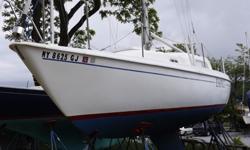 PEARSON 1978 26'' SAILBOAT Pearson has been launched for spring/summer season. Bottom just painted. Masthead Sloop built by Pearson Yachts and designed by William Shaw. The Pearson 26 was one of the company's most successful models. First built 1980 and