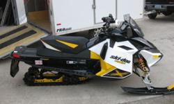 2011 Ski-Doo MXZ X package 800 etec. Sled is in like new condition. All service done by BRP dealer. Stored in enclosed trailer over summer.Extras include. Knee pads, tunnel braces, clutch tower brace,skid plate, compass and engine temp gauge option. Knee