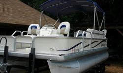 vessel walk-through: if you have been searching for the perfect island hopping, beach going, grab the bbq grill, cooler and just go type of boat, this is it! this is high quality godfrey 2386 sport pontoon boat is actually a tri-toon boat. the difference