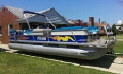 amily-friendly amenities in a spacious pontoon layout. At 20' with room for 12, its generous 97" beam offers plenty of room for casting, storage (fore, aft, below-seat,) and multiple fishing features like a rod locker, vertical rod holders, two fishing