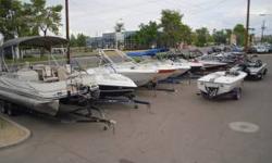 Great selection of nice used boats.
*
$16,995 2008 Lowe 22 Pontoon
$27,995 2008 Triton 19 X2, 225 Pro XS
$39,995 2008 Tige 22 Ve, V-Drive
$21,995 2008 Four Winns H210
$12,995 2007 Sea Ray 175 Sport, wake tower
$31,995 2006 Champion 206, Evinrude 225, 16