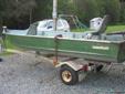 $375 14 ft Smoker-Craft Aluminum Semi V Boat